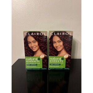 Clairol Natural Instincts Zero Ammonia‎ Hair Dye 2 Pack - Dark Burgundy